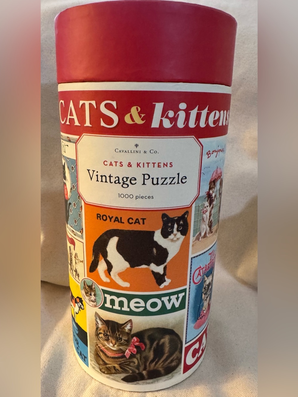 Cats & Kittens Vintage Puzzle 1000 Piece Jigsaw Puzzle-New